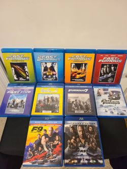 Fast & Furious Blu Ray Complete Movie Collection