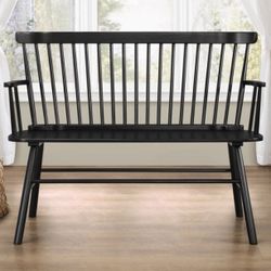 Modern Wooden Benach New Black 