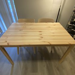 Dining Table And Two Chairs For 100