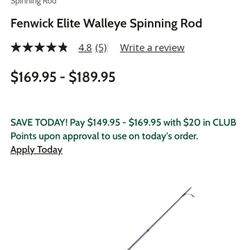 Fenwick Elite Walleye Rod