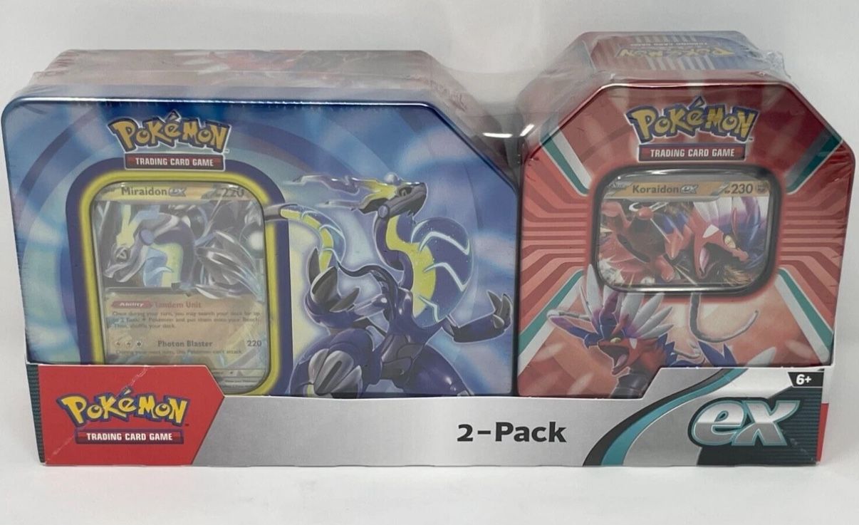 Pokemon TCG: Paldea Legends Tin Bundles Koraidon & Miraidon Ex