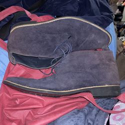 ROYAL   SHOES   MENS   SUEDE  NAVY  BLUE