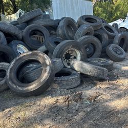 Semi Truck And Trailer Rims, Used Tires 
