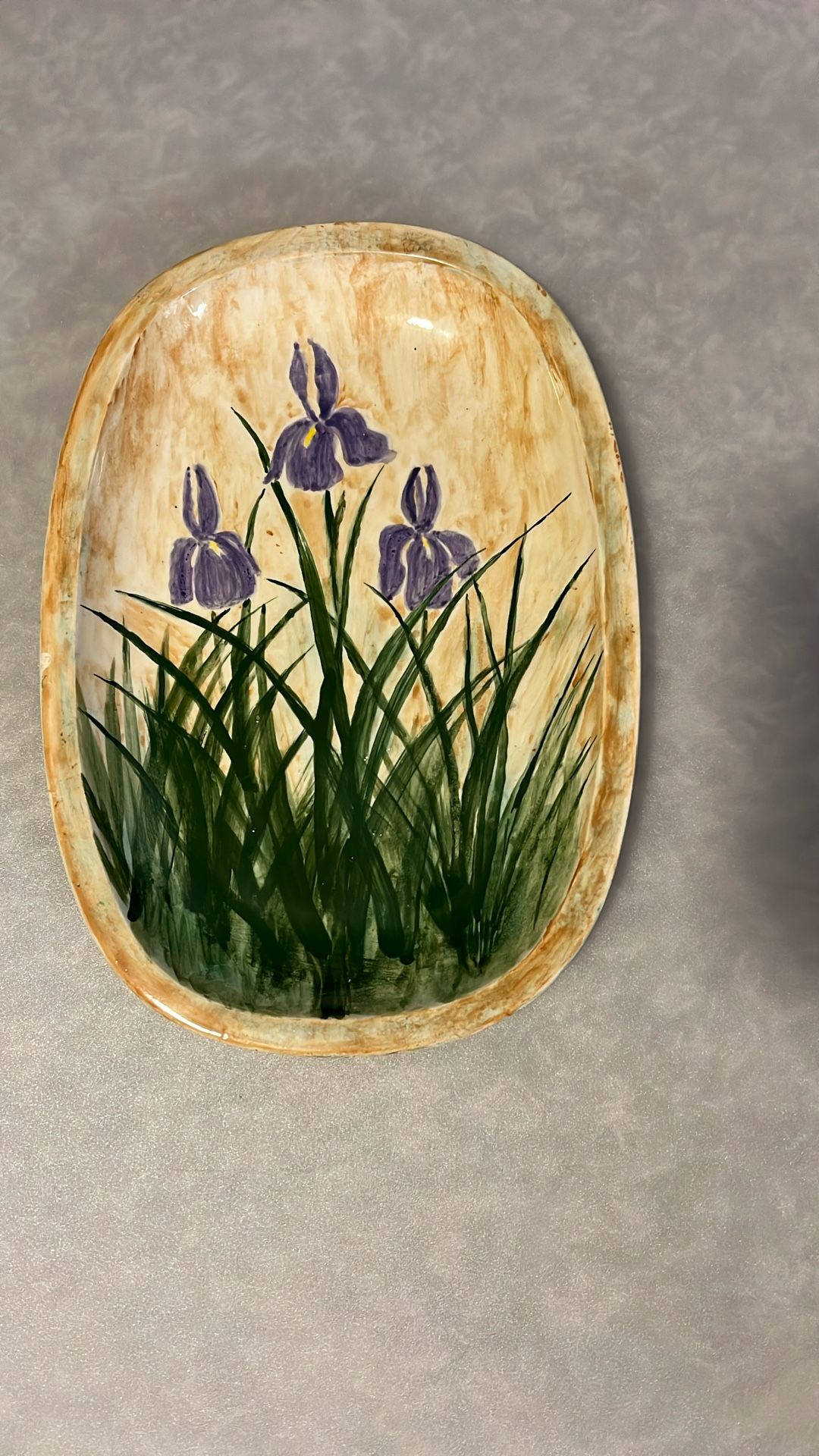 Hand Painted Ceramic Serving Platter