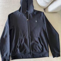 Polo Ralph Lauren Black Hoodie Size Large 