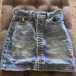 Jean Skirt From Hollister Size 0