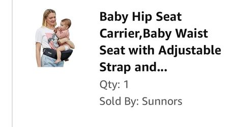 Baby Hip Seat Carrier