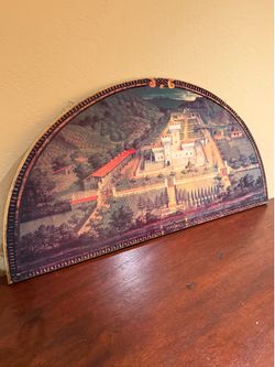 European Estate Scene Wall Décor —Above Bed Statement Piece