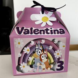Pink Bluey Favor Boxes 12 Boxes - $20