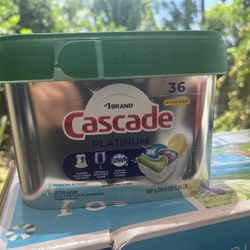 Cascade Platinum Dishwasher Pods – 36 Count – Unopened