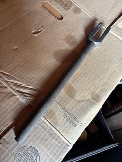 Metal Tuning Fork with Handle METAL BALL JOINT SEPARATOR FORK. with a knurled grip handle.