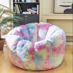 Giant Faux Fur Adult Chair with Petal Armrest For Sale $60.00 50%+ OFF Retail $169.99 NEW