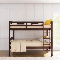  Gently Used Kids Bunk Beds with two mattresses – Sturdy & Space-Saving! (stock pic used for representation)