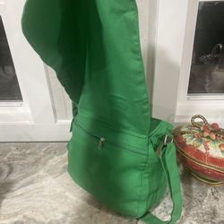 Canvas tote bags green