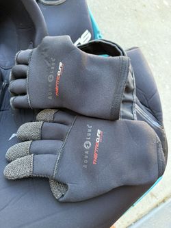 Aqualung 3mm Kevlar Gloves Scuba Medium Size