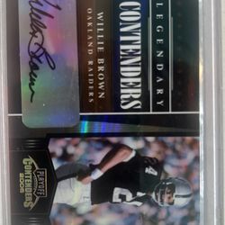 Raiders autograph card