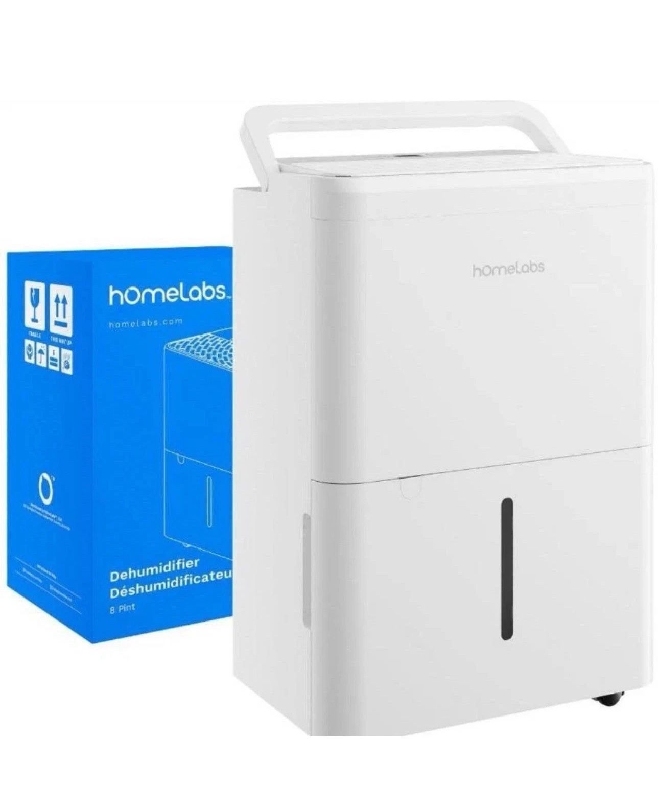 hOmeLabs 8 Pint Wi-Fi Dehumidifier for up to 1,800 Sq Ft Rooms Smart Control