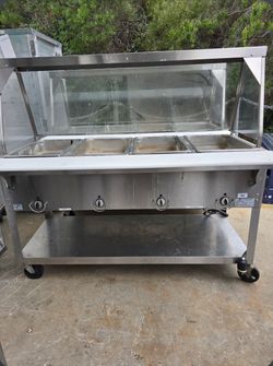 stainless steel electric hot food table
