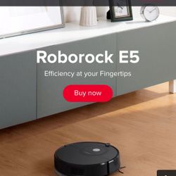 Roborock E5 vacuum cleaner with remote 