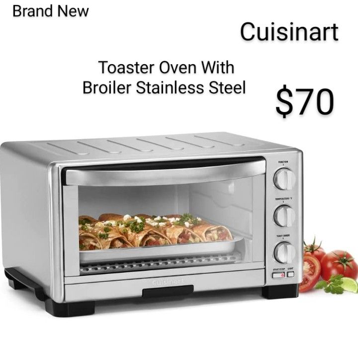 Brand New Toaster Oven With Broiler By Cuisinart Stainless Steel