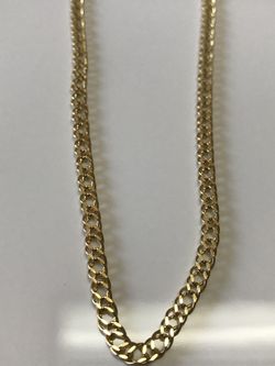 14k Solid Gold nice Fancy Style Chain
