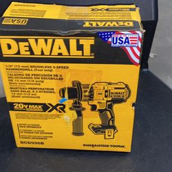 DEWALT 20-Volt MAX XR Lithium-Ion Cordless 1/2 in. Premium Brushless Hammer Drill (Tool-Only)