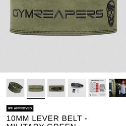 GYMREAPERS Weight Lifting Lever Belt - size S