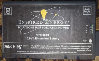 Inspired Energy Ni 2020 HD Lithium-ion Battery 10.8v