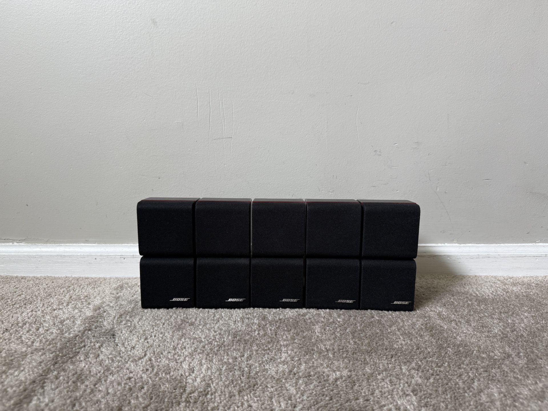 Bose 5 RedLine Double Cube Home Theater Surround Satellite Speakers