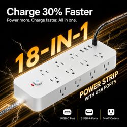 [NEW] 1250W Max Power Strip - 4FT