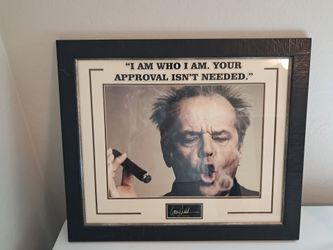 Jack Nicholson signed framed memorabilia