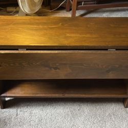 Pine Wood Drop Leaf Coffee Table