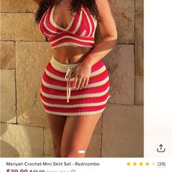 Crochet Skirt Set 