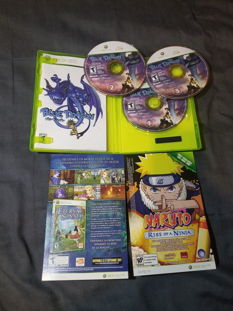 BLUE DRAGON FOR XBOX 360 CIB MINT RARE