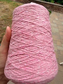 Linen cotton yarn with tweed