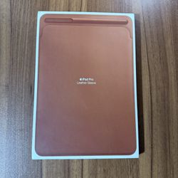 Apple iPad Pro Leather Sleeve Saddle Brown with Box - Genuine - Great Condition