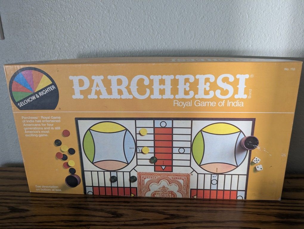 Vintage Parcheesi Board Game (1982) Selchow & Righter Co.