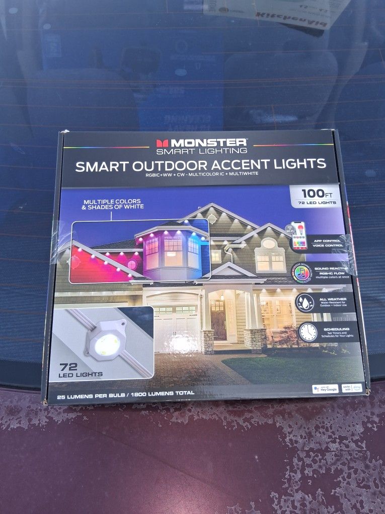 MONSTER SMART OUTDOOR ACCENT LIGHTS