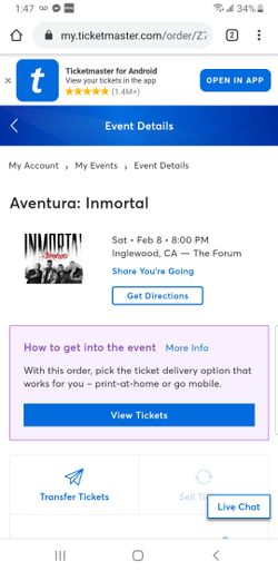 Aventura at the Forum on Saturday