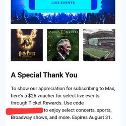 Ticket Events, You Can Choose