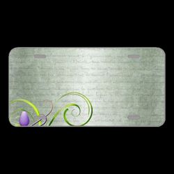 License Plate Novelty Car Front Background Scrapbooking Paper Perfume