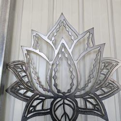 Metal Decor. Lotus 1/8" Cold Rolled Steel. 