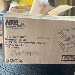 Gourmet-to-go 46  Fl .Oz Smoothwall Oblong With Dome Lids
