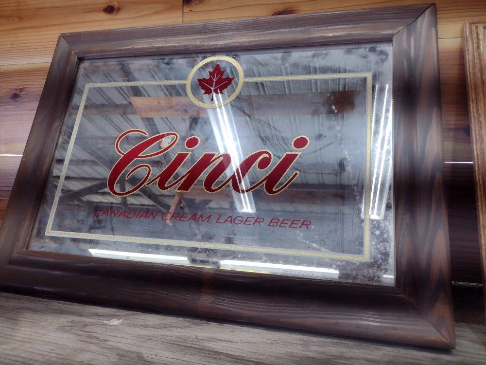 Vintage Beer Mirror