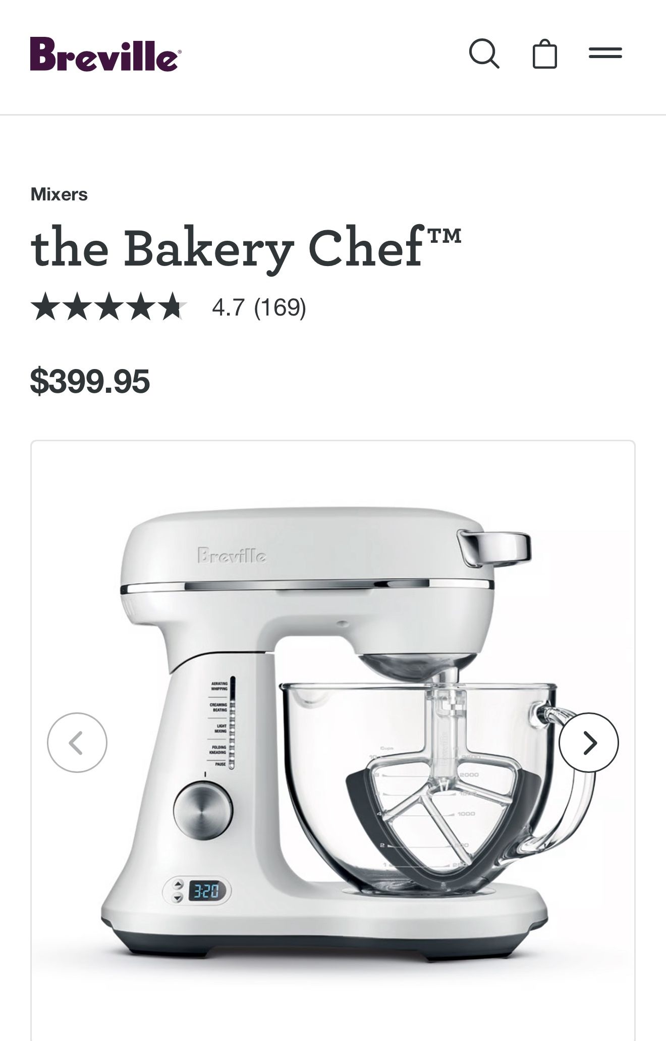 the Bakery Chef Breville Stand Mixer