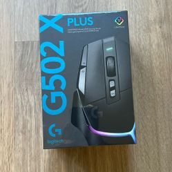 Logitech G502 X Plus Wireless Gaming Mouse Black - New 