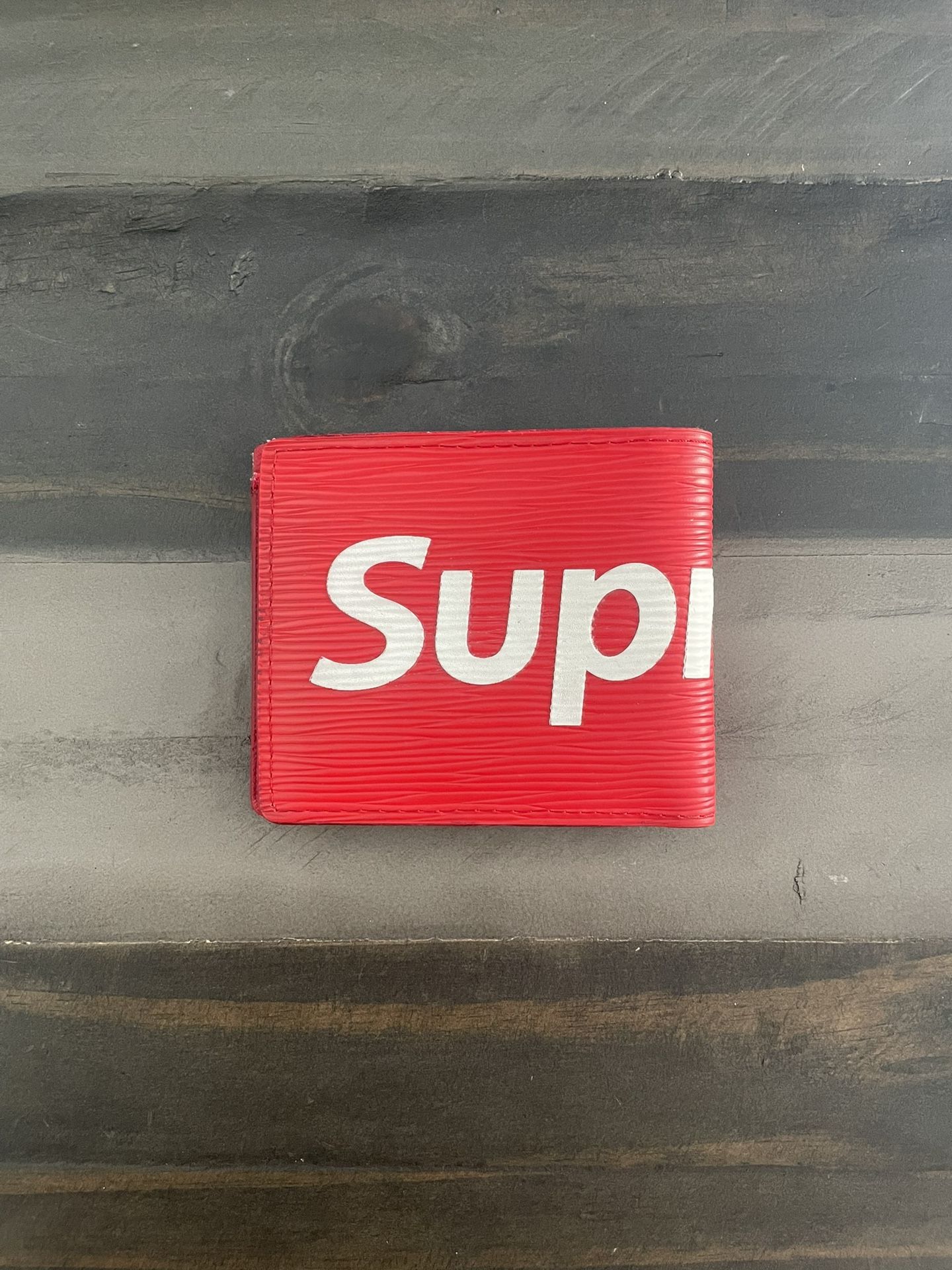 Louis Vuitton x Supreme Slender Red Epi Leather Wallet