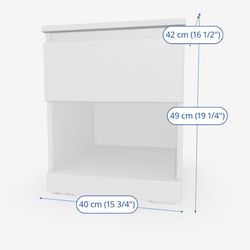 2 IKEA Bedside Tables White