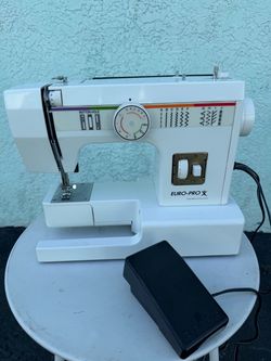 EURO-PRO EP380 Sewing Machine with Foot Pedal – Heavy Duty Metal Construction