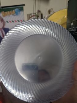 100 FOCUSLINE CLEAR DESSERT PLATES NEW